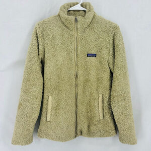 Patagonia Women’s Medium Olive Green Fleece Sherpa Teddy Bear Full Zip Jacket